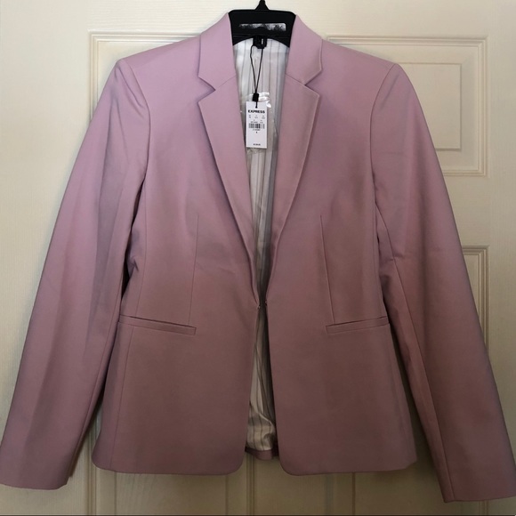 NWT EXPRESS light pink blazer, size 4 - Picture 2 of 3